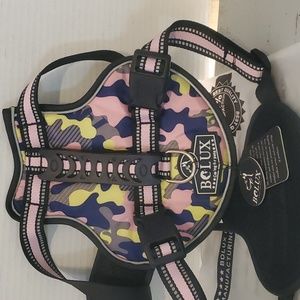 Bolux Heavy Duty Dog Harness. Pink Camo. Size Large. New in Package.